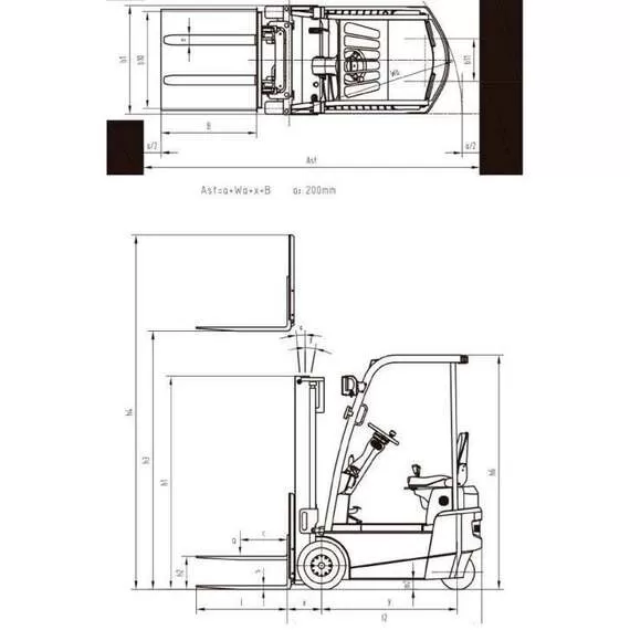 OXLIFT CPDS10-XD2 Li-Ion 1 т 3 м Электропогрузчик вилочный в Ростове-на-Дону купить по выгодной цене 100kwatt.ru