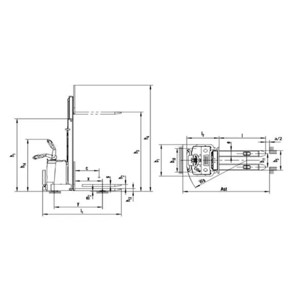 SIBLINE CL1556W 1,5 т 5,6 м Самоходный штабелёр с платформой оператора в Ростове-на-Дону купить по выгодной цене 100kwatt.ru