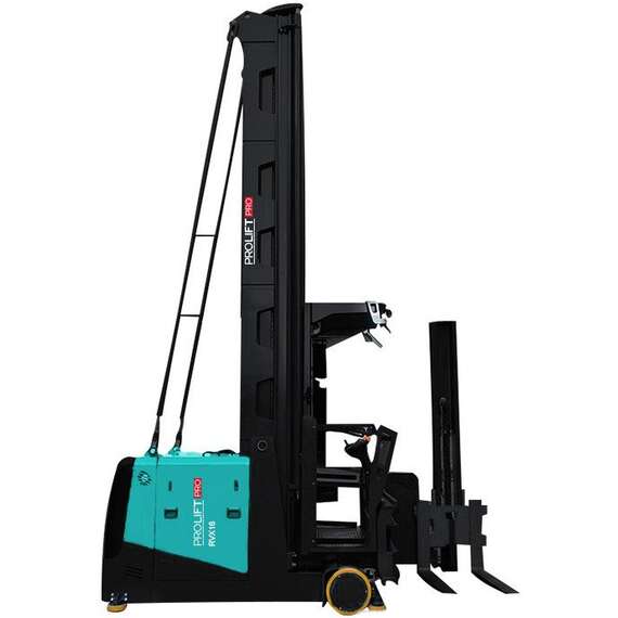 PROLIFT PRO RVX 1650 1,6 т 5 м Узкопроходный штабелер с подъемом кабины оператора в Ростове-на-Дону, Грузоподъемность: 1.6 тонны (1600 кг), Высота подъема вил, м.: 5 м, Напряжение: 80 В, Тип батареи: Кислотная, обслуживаемая купить по выгодной цене 100kwatt.ru