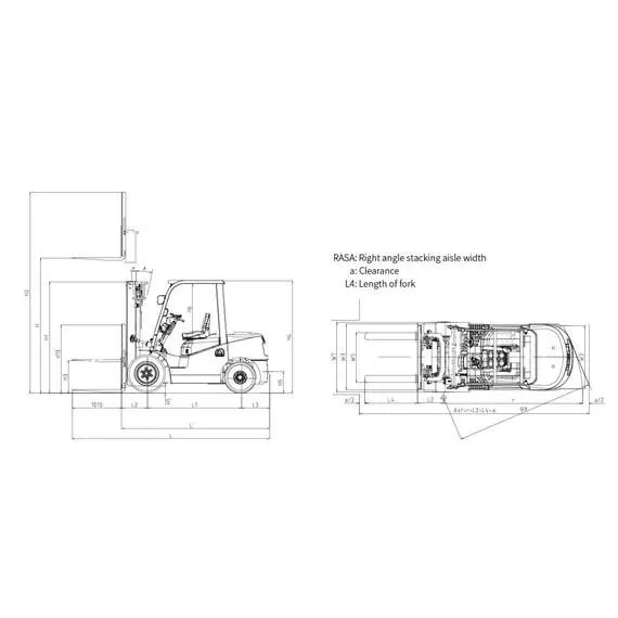 GROS-HELI CPQD20-RCK2 FFL 2 т 3,3 м Бензиновый погрузчик, двухсекционная мачта со свободным ходом в Ростове-на-Дону, Грузоподъемность: 2 тонны (2000 кг), Высота подъема вил, м.: 3.3 м купить по выгодной цене 100kwatt.ru