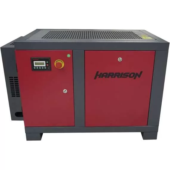 HARRISON HRS-94550 550 л/мин, 8 бар, 4 кВт Винтовой компрессор с трехфазным двигателем и ременным приводом в Ростове-на-Дону, Мощность: 4 кВт, Напряжение: 380 В, Рабочее давление: 8 Бар купить по выгодной цене 100kwatt.ru