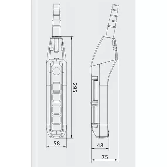 OCALIFT IP55 TNHA1-62FYS Пульт управления 4 кнопками 2 скорости, стоп, ключ в Ростове-на-Дону купить по выгодной цене 100kwatt.ru