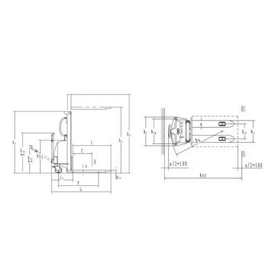 Noblelift SPM 1016 Гидравлический штабелер с электроподъемом в Ростове-на-Дону купить по выгодной цене 100kwatt.ru