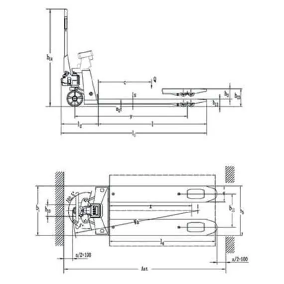 OXLIFT OX 20V 2000 Кг Гидравлическая тележка с весами, рохля в Ростове-на-Дону купить по выгодной цене 100kwatt.ru